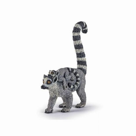 Papo Figurina Lemur Cu Pui - imagine 8